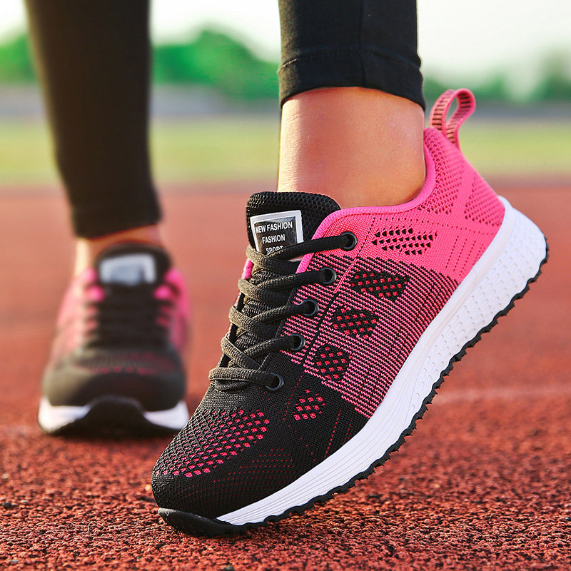 Lightweight Fashion New Womens Sneakers Mesh Fabric LaceUp Tenis Feminino Walking Shoes For Women 10