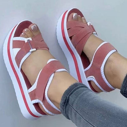 Comfortable Summer Sandals For Women Outdoor Walking  Party Wedge Shoes Elegant Beach Footwear Fema 5
