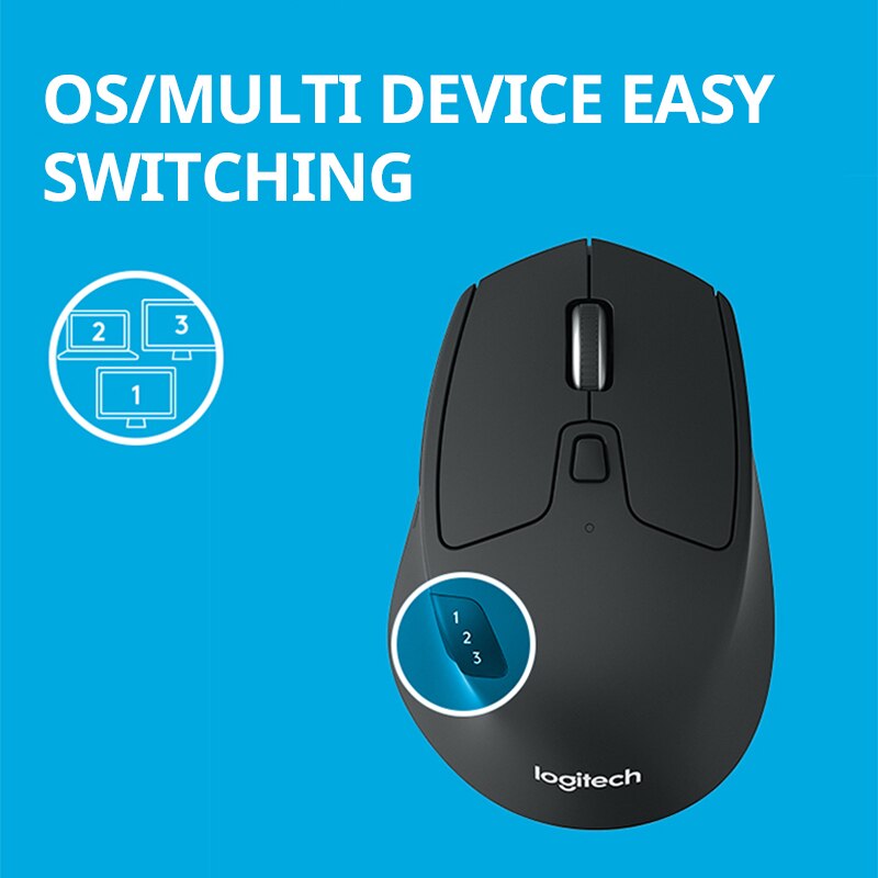 Logitech Dual Mode Wireless Bluetooth Mouse Efficient Office Mouse Comfortable Grip For Laptop And  1