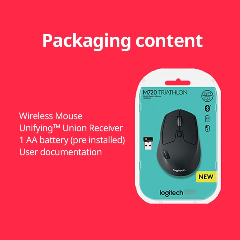 Logitech Dual Mode Wireless Bluetooth Mouse Efficient Office Mouse Comfortable Grip For Laptop And  4