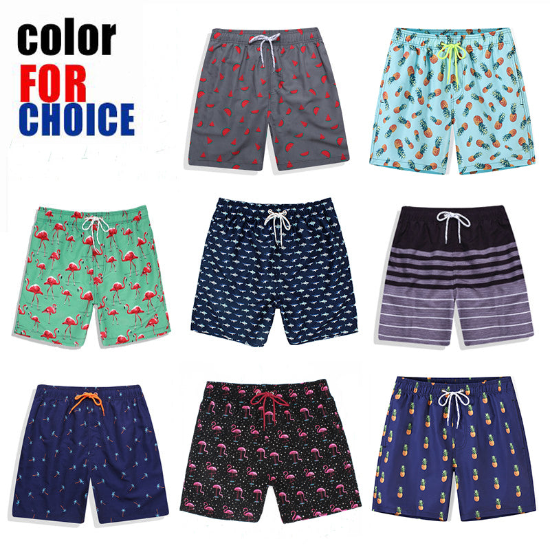 Mens Beach Shorts Summer Surf Swimwear Fitness Workout Trunks With Pockets Sportswear Pants 3