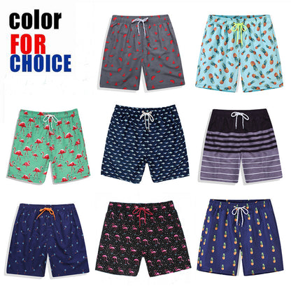 Mens Beach Shorts Summer Surf Swimwear Fitness Workout Trunks With Pockets Sportswear Pants 3