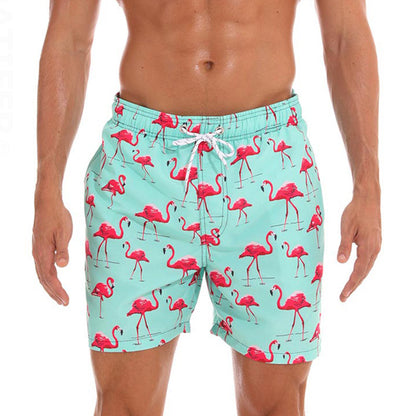 Mens Beach Shorts Summer Surf Swimwear Fitness Workout Trunks With Pockets Sportswear Pants 9