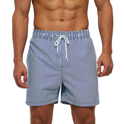 Mens Beach Shorts Summer Surf Swimwear Fitness Workout Trunks With Pockets Sportswear Pants 12