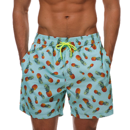 Mens Beach Shorts Summer Surf Swimwear Fitness Workout Trunks With Pockets Sportswear Pants 15
