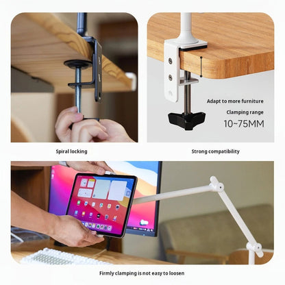 Metal Tablet Holder Adjustable Phone Stand Desk Mount Arm 47129 Inch IPad Xiaomi Huawei Samsung Kin 2