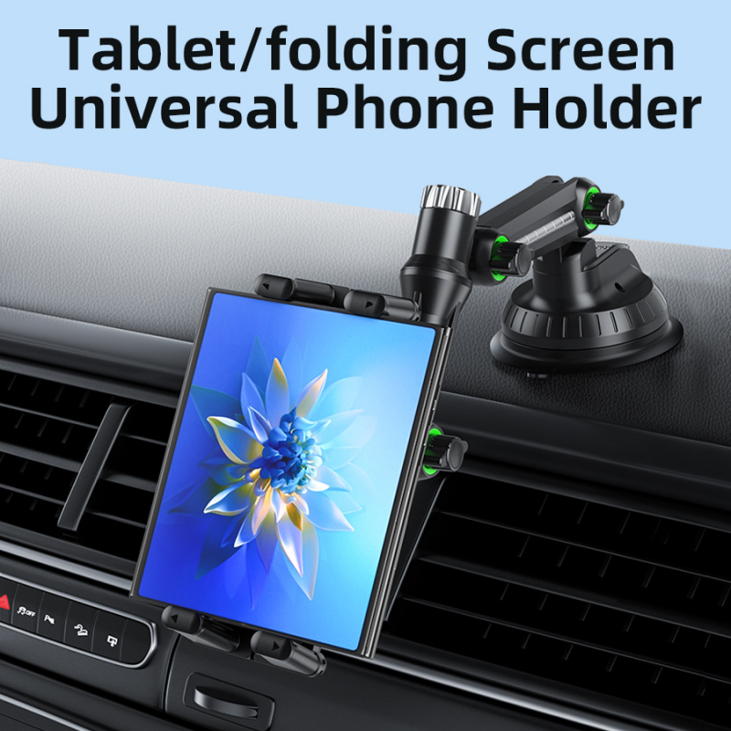 Car Tablet Holder Long Arm, Suction Cup Mount for iPad Pro Air 4-13, Xiaomi Tablet, SUV Truck Vehicle, Windshield Window