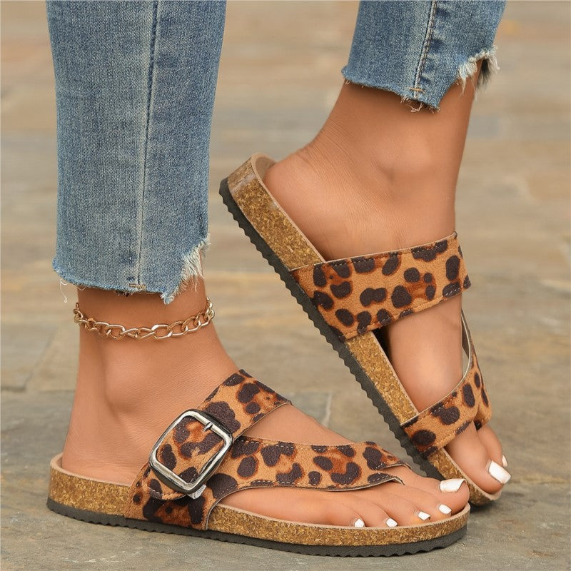 Comfortable Ladies Open Toe Sandals Lightweight Woman Sandals Shoes Summer Outdoor Slides  Party Fl 2