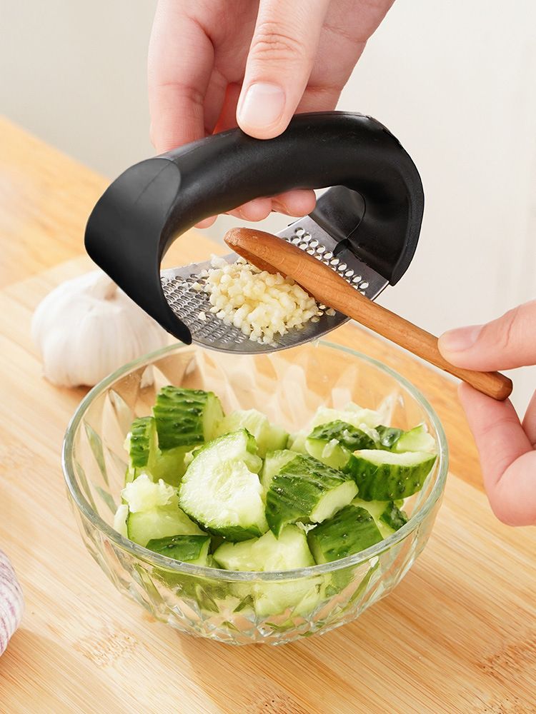 Professional Stainless Steel Garlic Press Manual Garlic Crusher Easy Clean Kitchen Gadget Fruit And 4