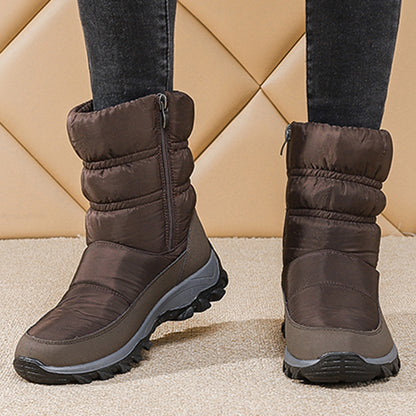 Trendy Boots Woman Snow New Shoes Women Platform Woman Shoes Fashion Waterproof Mid High Boots Plat 1