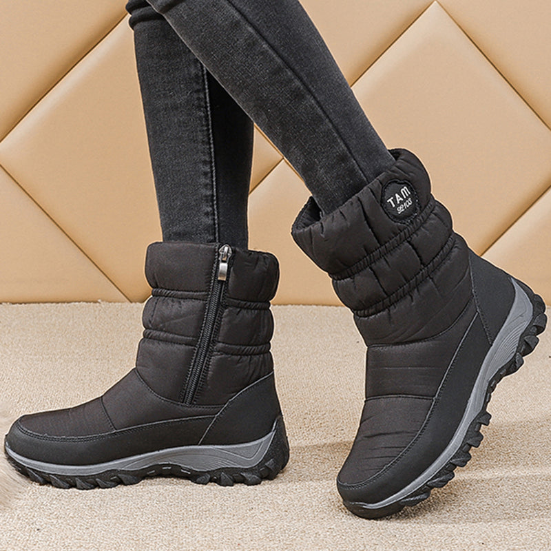 Trendy Boots Woman Snow New Shoes Women Platform Woman Shoes Fashion Waterproof Mid High Boots Plat 2