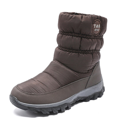 Trendy Boots Woman Snow New Shoes Women Platform Woman Shoes Fashion Waterproof Mid High Boots Plat 5