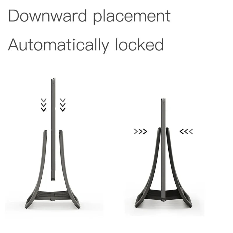 Universal Foldable Tablet Stand, Vertical Laptop Dock, Desktop Stand for Macbook Air, Pro, iPad, Dell Notebook Holder