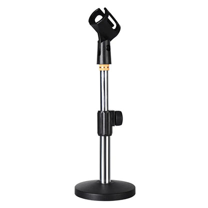Professional Pedestal Mic Stand Portable Microphone Bracket Adjustable Desk Holder Speech Live Fixi 5