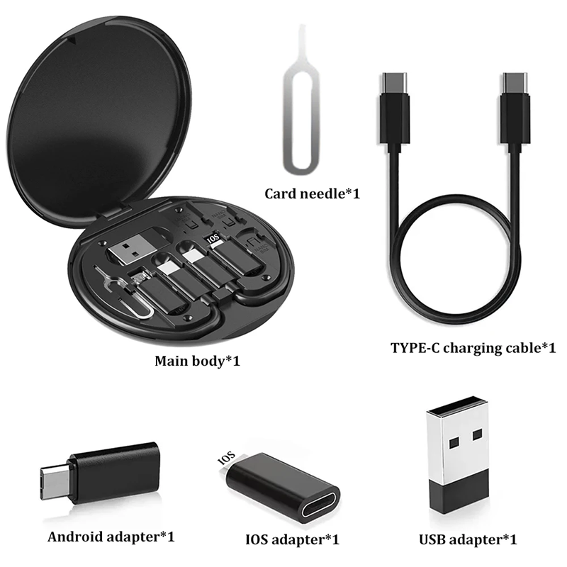 USB C To Lighting Conversion Set Multi USB Type C To C 60W Charging Adapter USB A Type C To Micro L 5