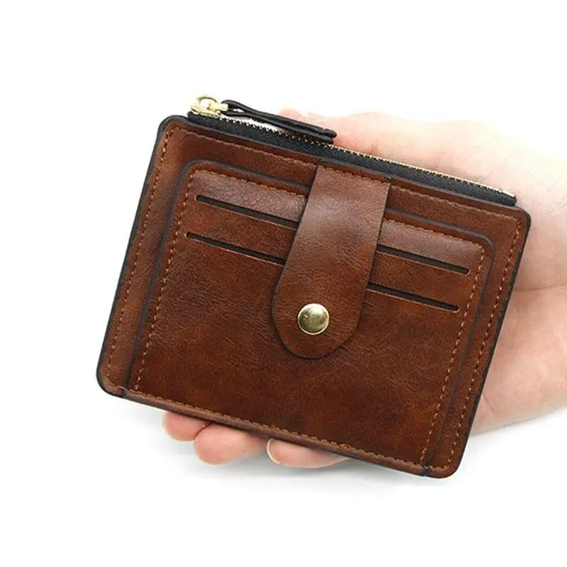Slim Leather Card And Coin Wallet For Men And Women 1