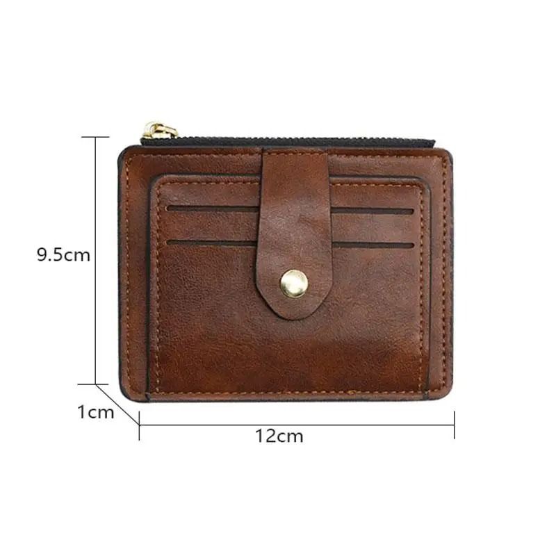 Slim Leather Card And Coin Wallet For Men And Women 3