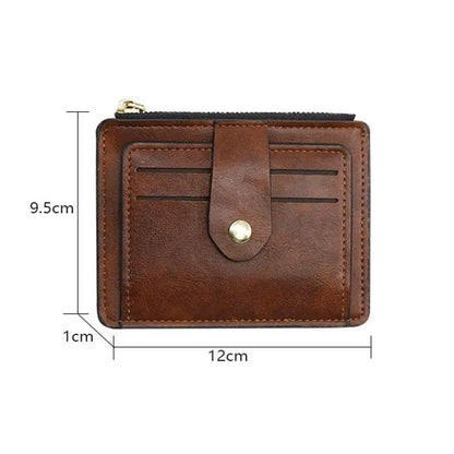 Slim Leather Card And Coin Wallet For Men And Women 3