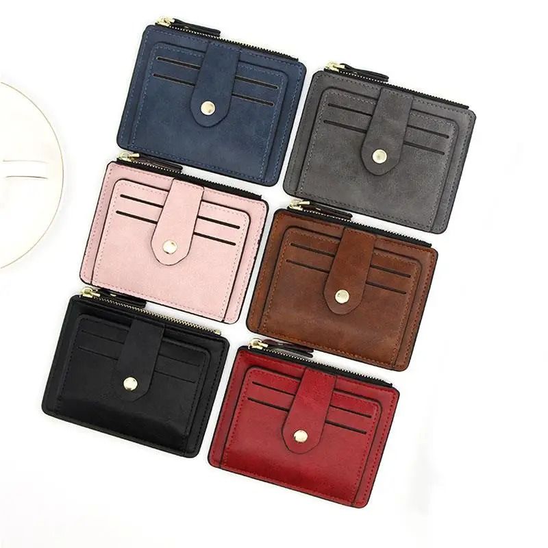 Slim Leather Card And Coin Wallet For Men And Women 4