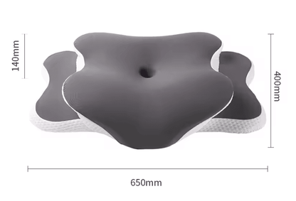 DreamAlign Ergonomic Memory Foam Cervical Pillow With Cooling Ice Silk Cover 3
