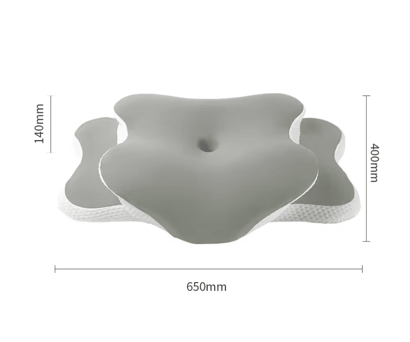 DreamAlign Ergonomic Memory Foam Cervical Pillow With Cooling Ice Silk Cover 4