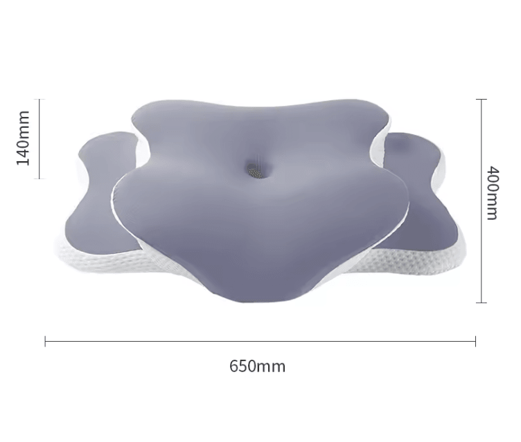DreamAlign Ergonomic Memory Foam Cervical Pillow With Cooling Ice Silk Cover 5