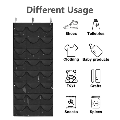 CapKeeper 24 Pocket Hanging Hat Organizer With Clear Protective Pockets 1