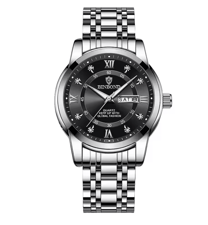 AquaLuxe Diver 30ATM Luxury Mens Waterproof Watch With Quartz Movement 3