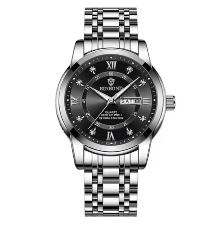 AquaLuxe Diver 30ATM Luxury Mens Waterproof Watch With Quartz Movement 3