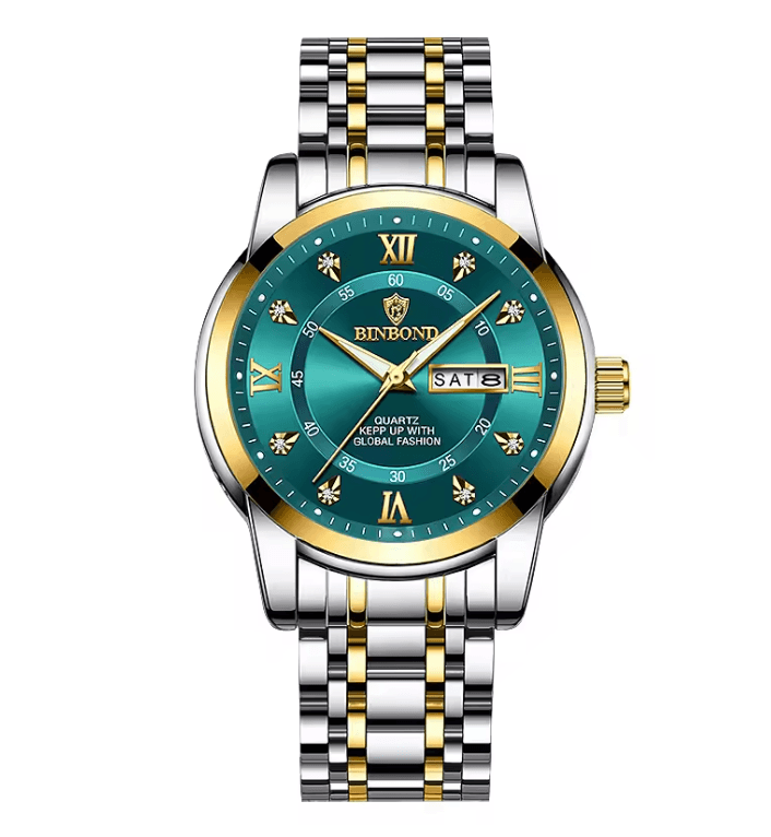 AquaLuxe Diver 30ATM Luxury Mens Waterproof Watch With Quartz Movement 4