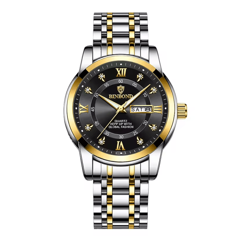 AquaLuxe Diver 30ATM Luxury Mens Waterproof Watch With Quartz Movement 5