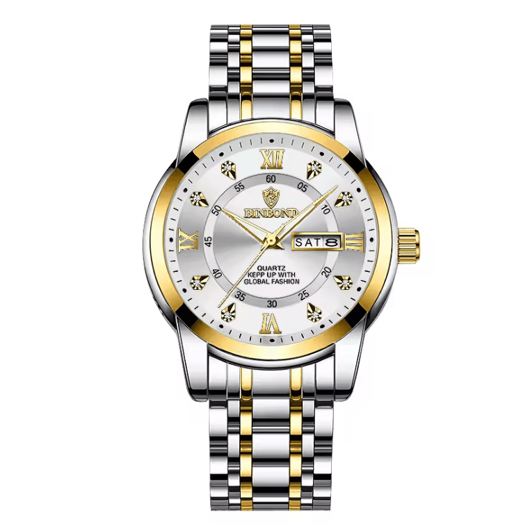 AquaLuxe Diver 30ATM Luxury Mens Waterproof Watch With Quartz Movement 6