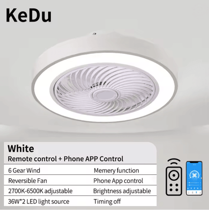 LumiBreeze Modern Ceiling Fan Light With Remote Control  Quiet Energy Efficient And Stylish Home Li 4