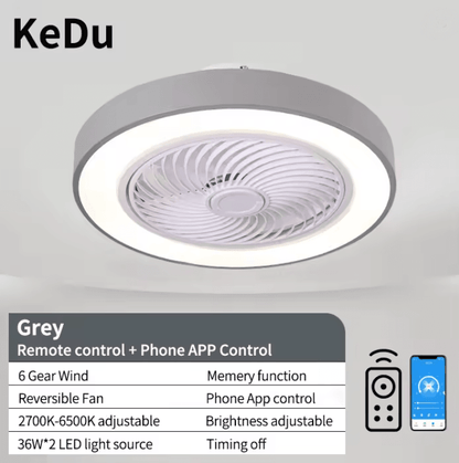 LumiBreeze Modern Ceiling Fan Light With Remote Control  Quiet Energy Efficient And Stylish Home Li 6