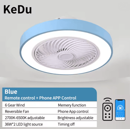 LumiBreeze Modern Ceiling Fan Light With Remote Control  Quiet Energy Efficient And Stylish Home Li 7