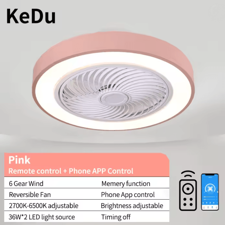 LumiBreeze Modern Ceiling Fan Light With Remote Control  Quiet Energy Efficient And Stylish Home Li 8