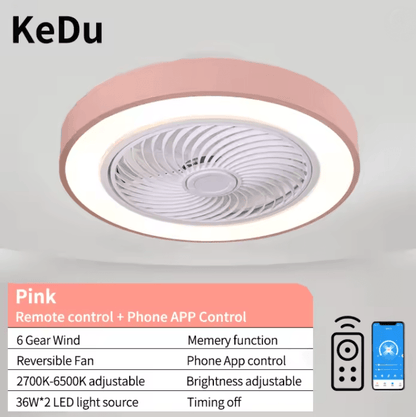LumiBreeze Modern Ceiling Fan Light With Remote Control  Quiet Energy Efficient And Stylish Home Li 8