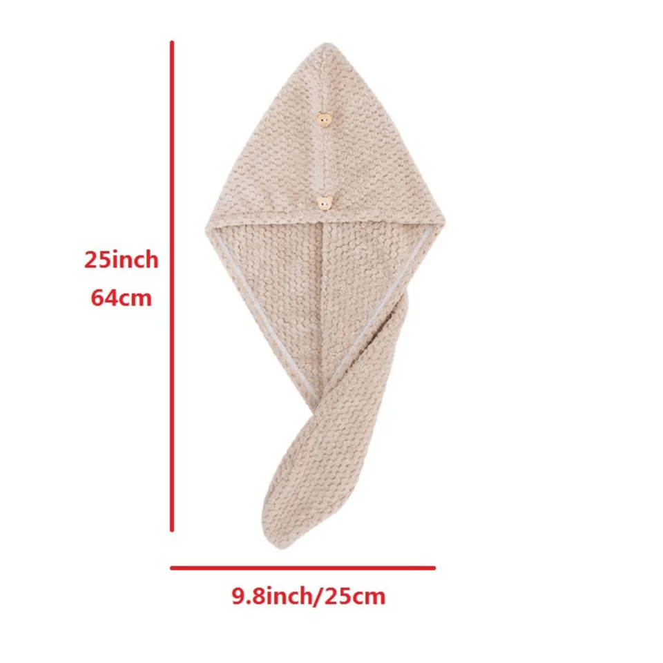 LuxeDry Ultra Absorbent Hair Towel Wrap  Fast Drying And Gentle For All Hair Types 1