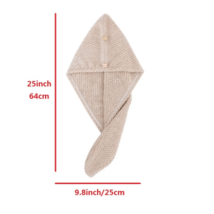 LuxeDry Ultra Absorbent Hair Towel Wrap  Fast Drying And Gentle For All Hair Types 1
