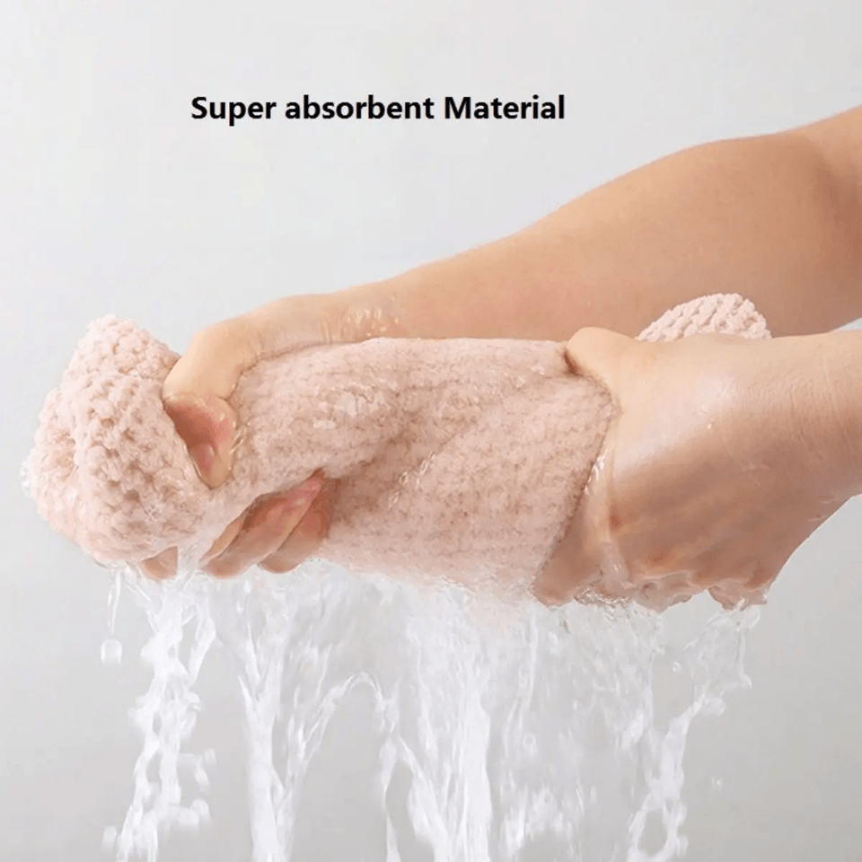 LuxeDry Ultra Absorbent Hair Towel Wrap  Fast Drying And Gentle For All Hair Types 3