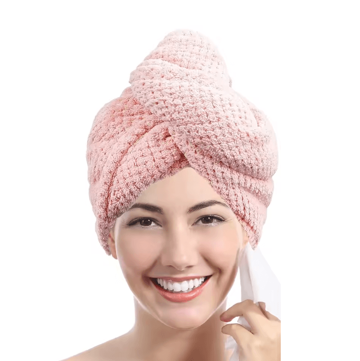 LuxeDry Ultra Absorbent Hair Towel Wrap  Fast Drying And Gentle For All Hair Types 9