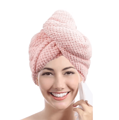 LuxeDry Ultra Absorbent Hair Towel Wrap  Fast Drying And Gentle For All Hair Types 9