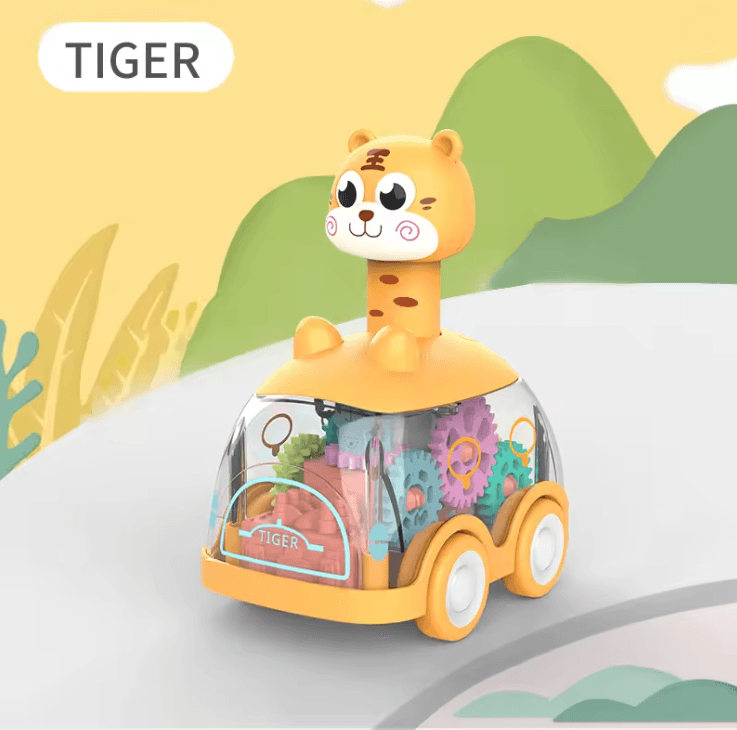 TurboZoo Pull Back Animal Cars For Kids  Fun Educational And Built For Endless Play 3
