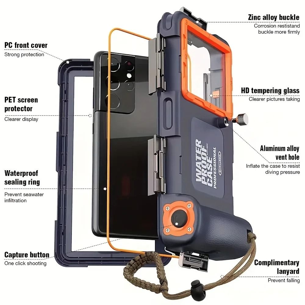 Universal Waterproof Diving Phone Housing For Underwater Use 2