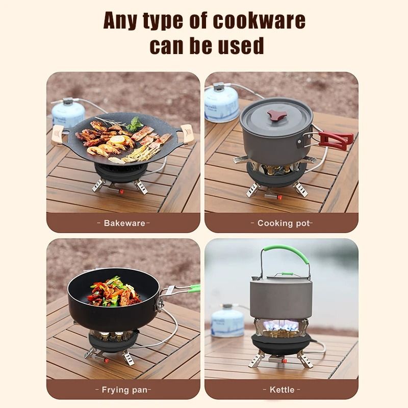 Portable Camping Gas Stove With High Pressure Burner 3