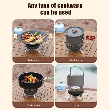 Portable Camping Gas Stove With High Pressure Burner 3