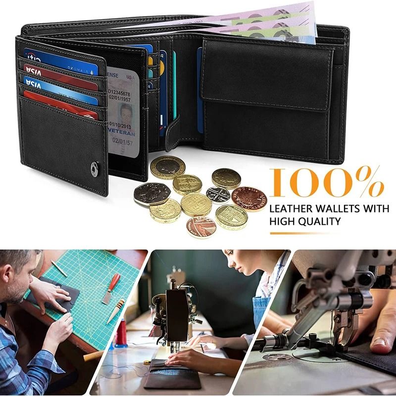 Slim RFID Blocking Wallet With 15 Card Slots 3
