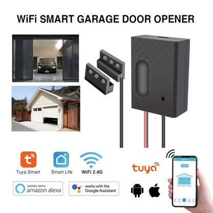 Smart Garage Door Controller with App and Voice Integration