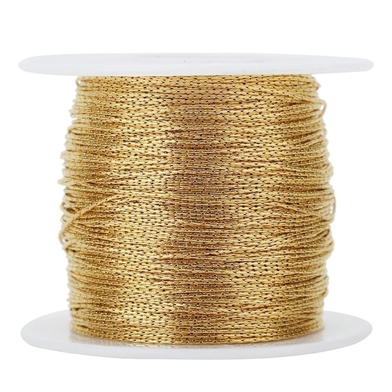 Stainless Steel Gold Link Chain for Jewelry Making (2 Meters)