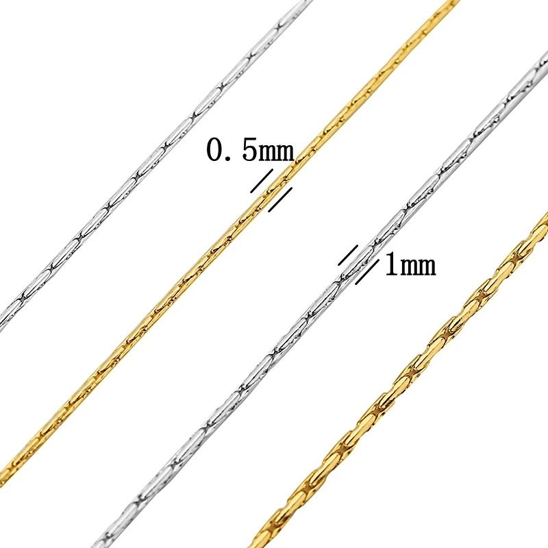 Stainless Steel Gold Link Chain For Jewelry Making 2 Meters 2